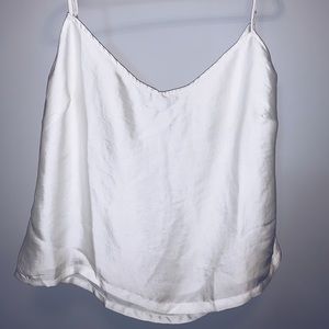Silky spaghetti strap tank top